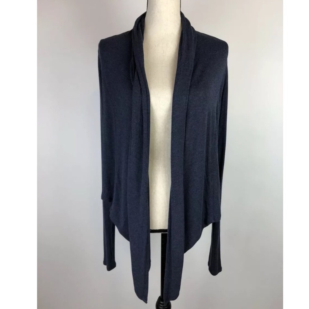 CAbi Blue Dreamy Draper Waterfall Open Cardigan